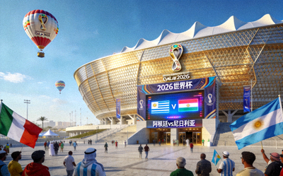 卢赛尔体育场外观，2026世界杯阿根廷对阵尼日利亚比赛场地